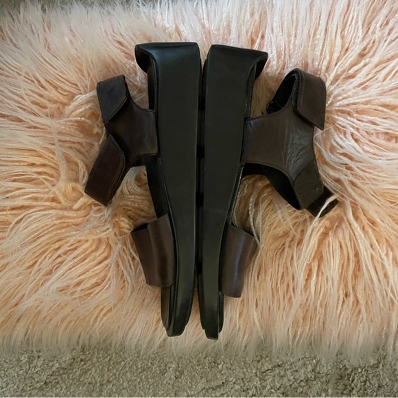 Prada Leather Sandals Adjustable Ankle Straps Y2K - Picture 11 of 15